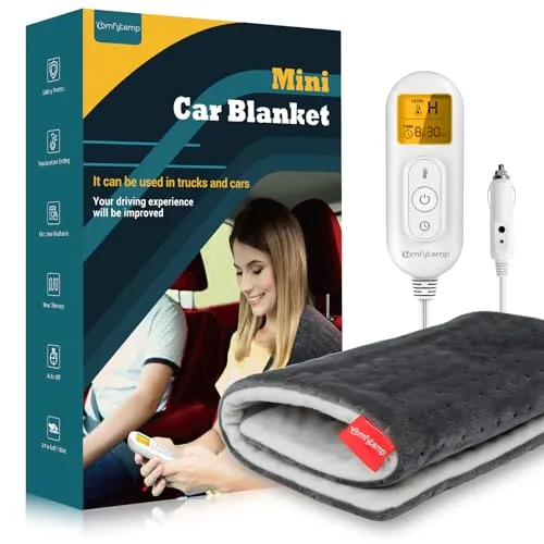 Comfytemp 12V/24V Car Electric Blanket 12x24in