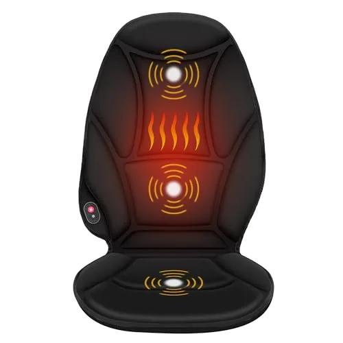 COMFIER Heated Vibration Massage Seat Cushion 5-Motor