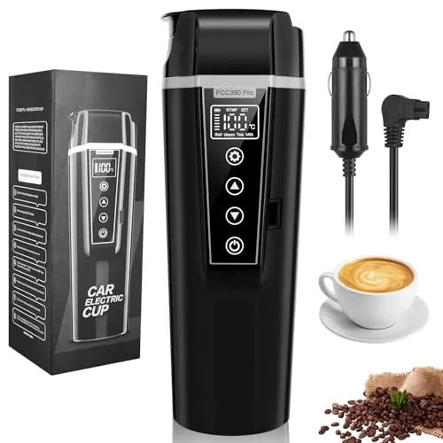 Genround 400ml Car Electric Kettle Temp-Adjustable