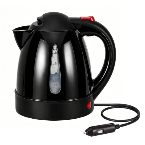 ITEFDTUTNE 12V Car Kettle 1000ml Stainless Steel