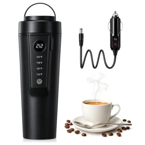 RAFYAOO Car Kettle 316 Steel 12V/24V 400ml