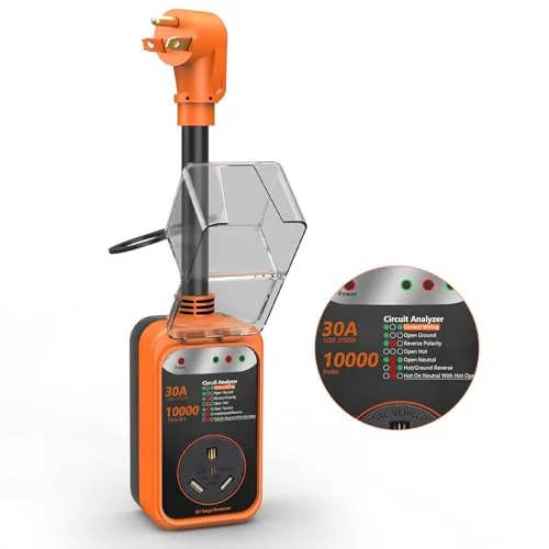 EPLCSE 30 Amp RV Surge Protector with Circuit Analyzer
