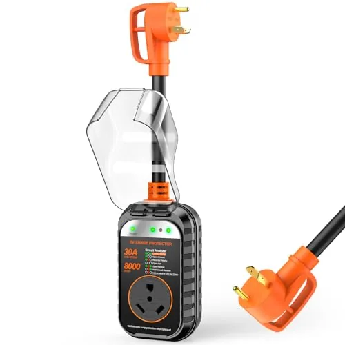 GEARGO 30 Amp RV Surge Protector Gen2 Circuit Analyzer