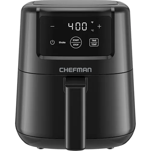Chefman 2Qt Digital Air Fryer Compact 900W Black