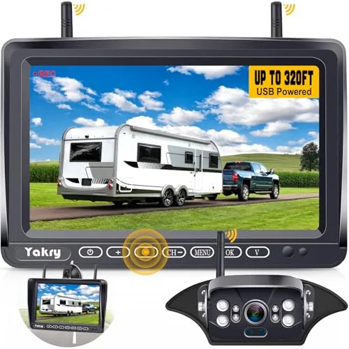 Yakry Y27-N RV Wireless Backup Camera 1080P 7in Monitor