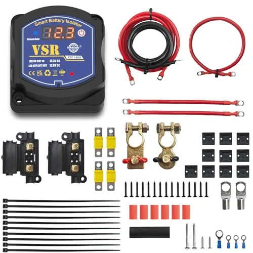 UCkasayfy 140A Dual Battery Isolator VSR with Display