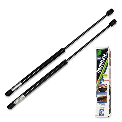 Hatchlift RV Queen Bed Lift Kit with 80lb Gas Struts