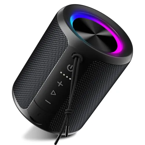 DUDGSIS Portable Bluetooth Speaker IPX7 20W RGB