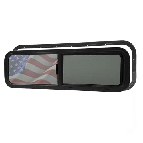 AlloTemlass 33x10 RV Bunk Window Passenger Half-Slider