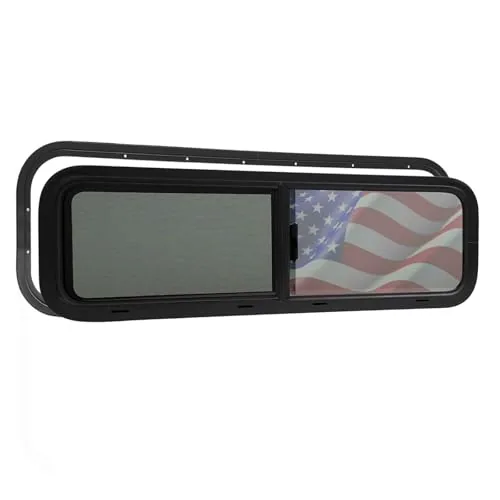AlloTemlass 33x10 RV Bunk Window Driver Side Half-Slider