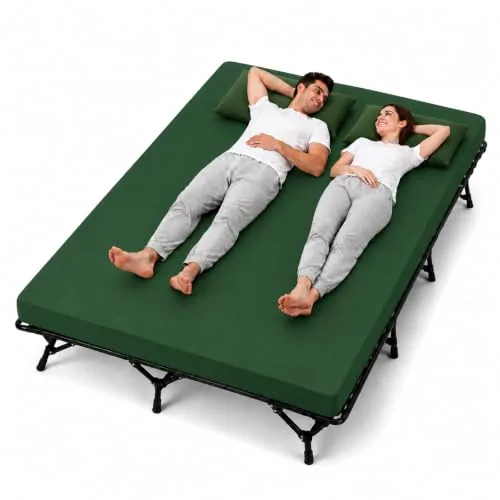 CYMULA Queen Camping Cot Pad 2-Inch Memory Foam