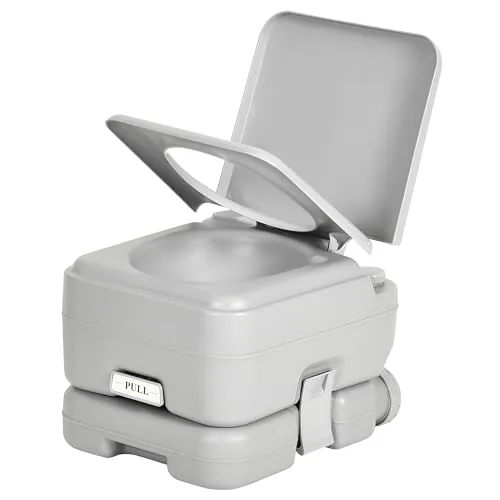YITAMOTOR Portable Toilet 3.17-Gal Dual Tank with Press Flush