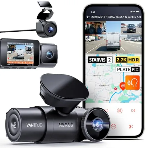 Vantrue N4S 3-Channel Dash Cam for Vans