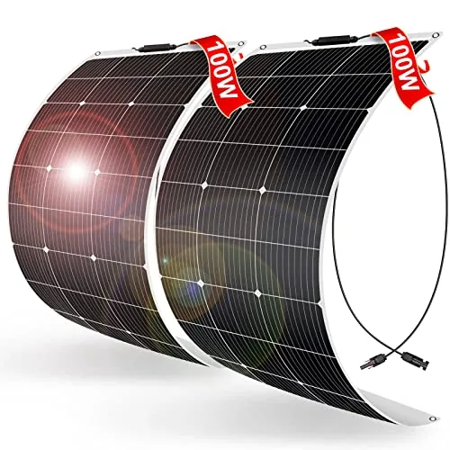 DOKIO 200W Flexible Solar Panel Kit Dual 100W ETFE