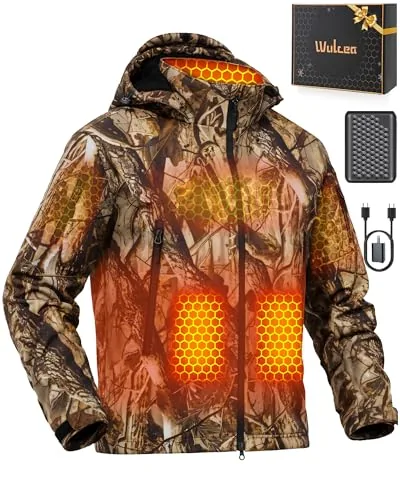 Wulcea 12V Graphene Heated Jacket with 18400mAh Battery