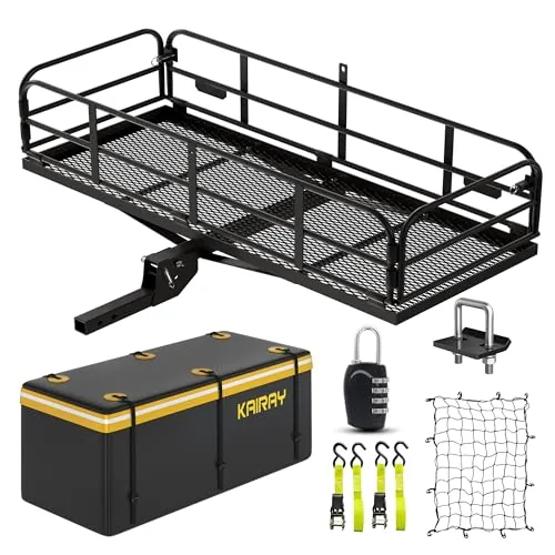 KAIRAY 500 Lb Folding Hitch Cargo Carrier 60x24in