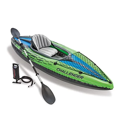Intex Challenger K1 Inflatable Kayak with Paddle and Pump