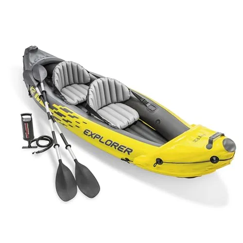 Intex Explorer K2 Tandem Inflatable Kayak with Pump