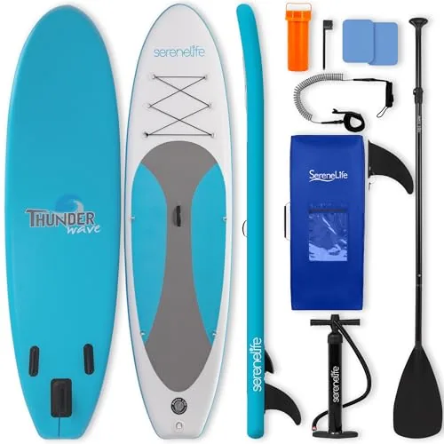 SereneLife 10ft Inflatable SUP Wide Stable Design