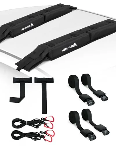 Abahub 32in Soft Roof Rack Pads with Full Strap Kit