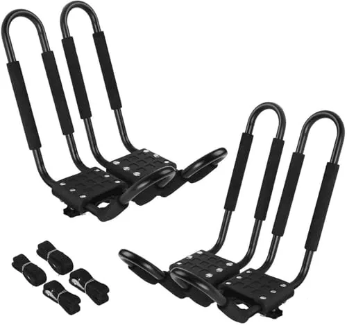 PIRIPARA J-Bar Kayak Roof Rack 2-Pair Set