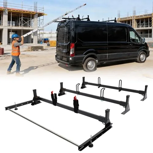 MELIPRON Ford Transit Van Roof Ladder Rack 800lbs