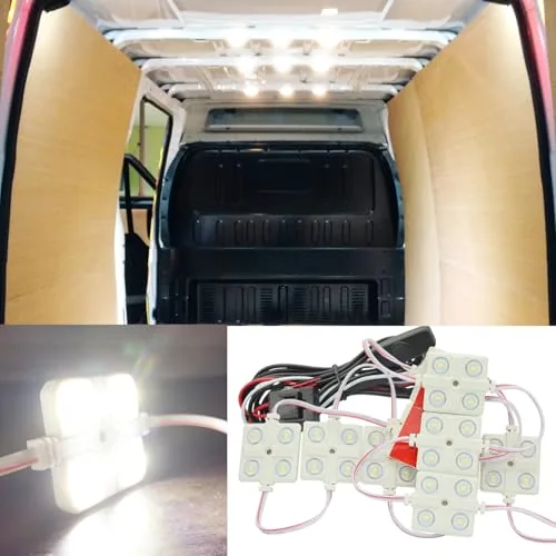 Ampper 12V 40-LED Van Interior Ceiling Light Kit