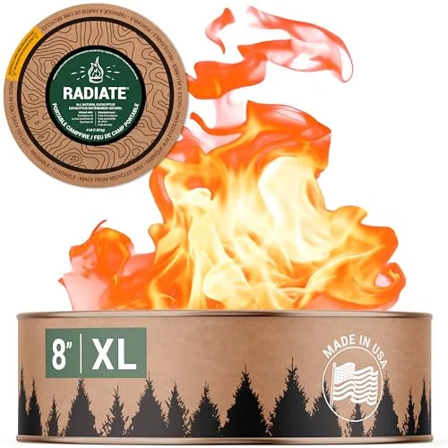 Radiate XL Portable Campfire Eucalyptus Scent 8x3.5in