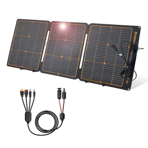 FlexSolar 120W Foldable ETFE Solar Panel with MC-4