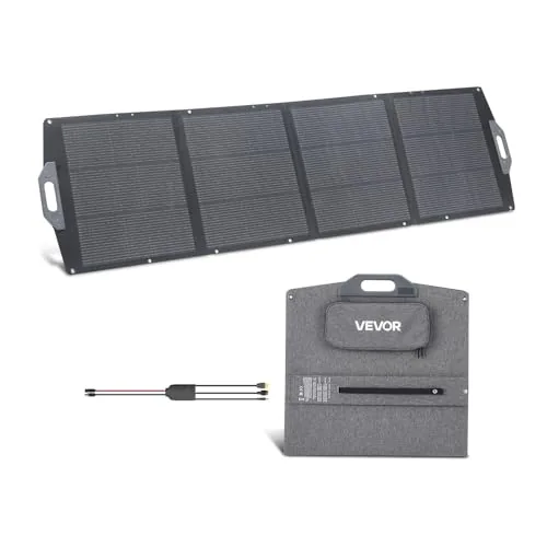 VEVOR 200W Foldable Monocrystalline Solar Panel 24% Eff