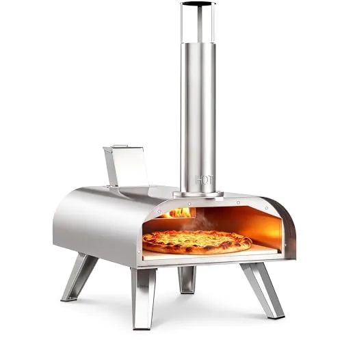 BIG HORN 12-Inch Multi-Fuel Portable Pizza Oven