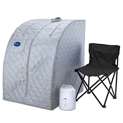 Durasage Portable Steam Sauna 800W with Chair Included