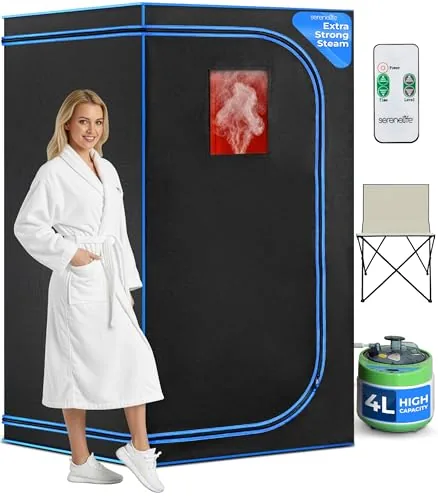 SereneLife Portable Steam Sauna Tent 4L Steamer