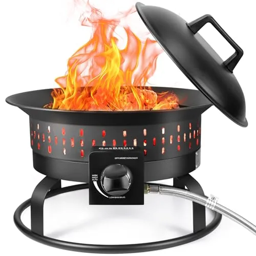 GasBRUH 19-Inch 60,000 BTU Portable Propane Fire Pit