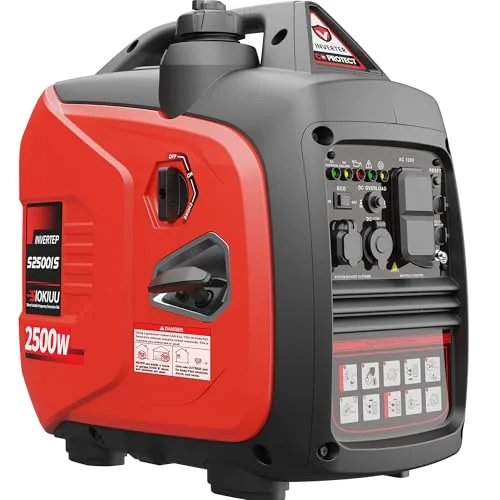 SIOKIUU 2500W Inverter Generator Ultra Quiet 39lb