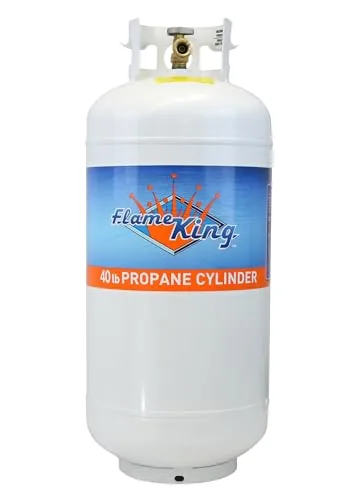 Flame King YSN401 40 lb Steel Propane Tank with OPD Valve