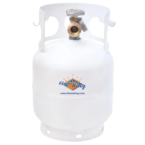 Flame King YSN5LB 5lb Steel Propane Tank with Gauge