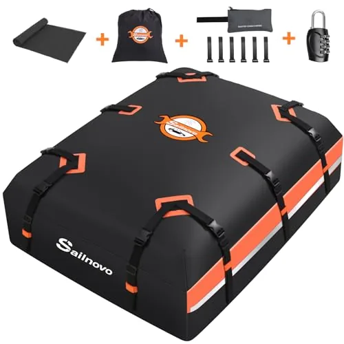 Sailnovo 21 Cu Ft Rooftop Cargo Bag with Lock