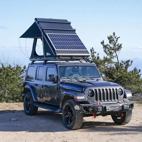 Arctwonder Hard Shell Rooftop Tent with Solar Panel