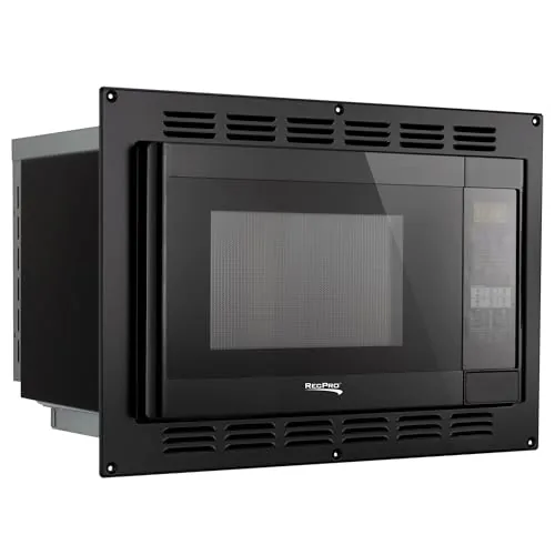 RecPro 1.1 Cu Ft RV Convection Microwave Black