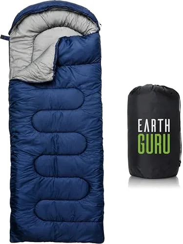 Earth Guru 3-Season Sleeping Bag Ultralight Compact