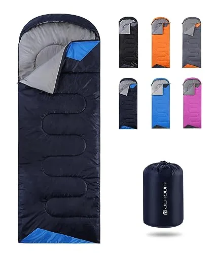 JEAOUIA 3-Season Sleeping Bag Lightweight Waterproof
