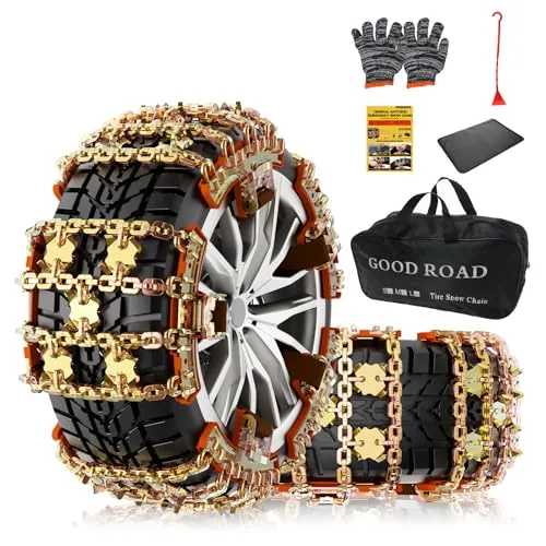 KYX Alloy Steel Snow Chains 6-Piece Universal Fit