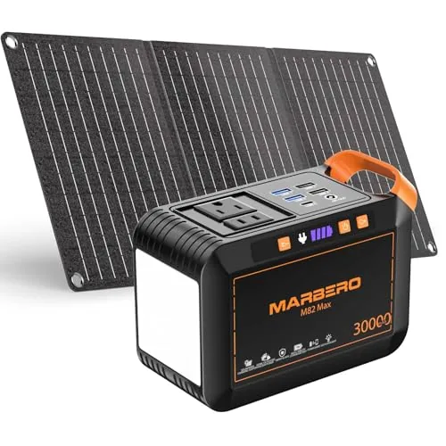 MARBERO M82MAX 111Wh Solar Generator with 30W Panel
