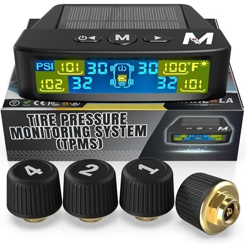 Marcala TPMS 4-Sensor Kit 0-98PSI Solar RV Trailer
