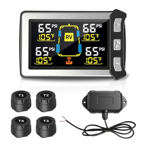 Masoll XM-3 RV TPMS with Color LCD, 4 Sensors
