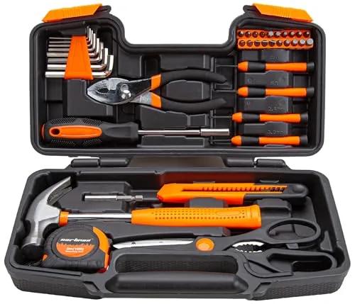 CARTMAN 39-Piece Household Tool Set with Storage Case