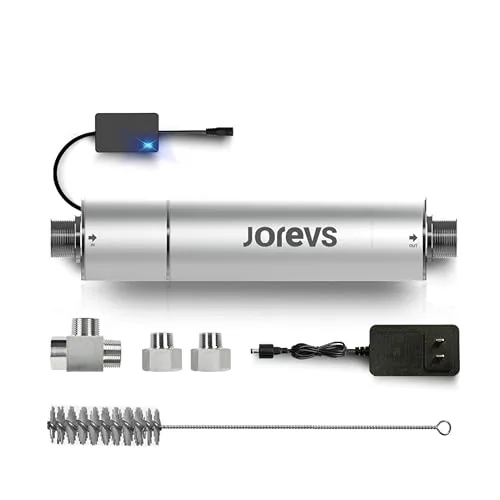 JOREVS UVC-LED Whole House UV Filter 12 GPM Mercury-Free