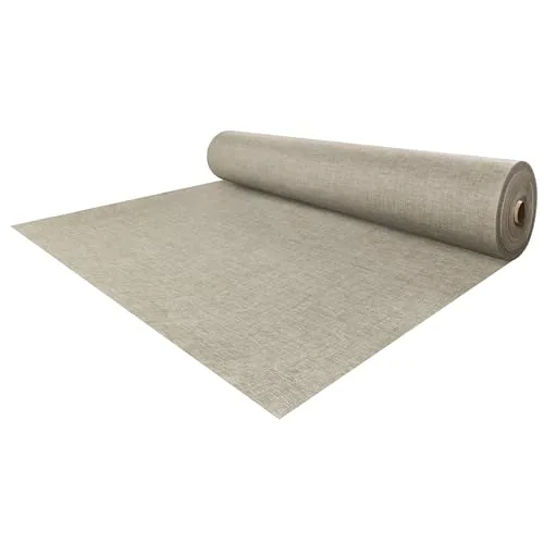 RecPro 8'6" Woven Thatch Vinyl RV Flooring Tan