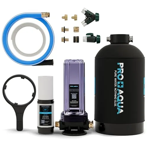 PRO+AQUA RV Water Softener 16,000-Grain Bundle